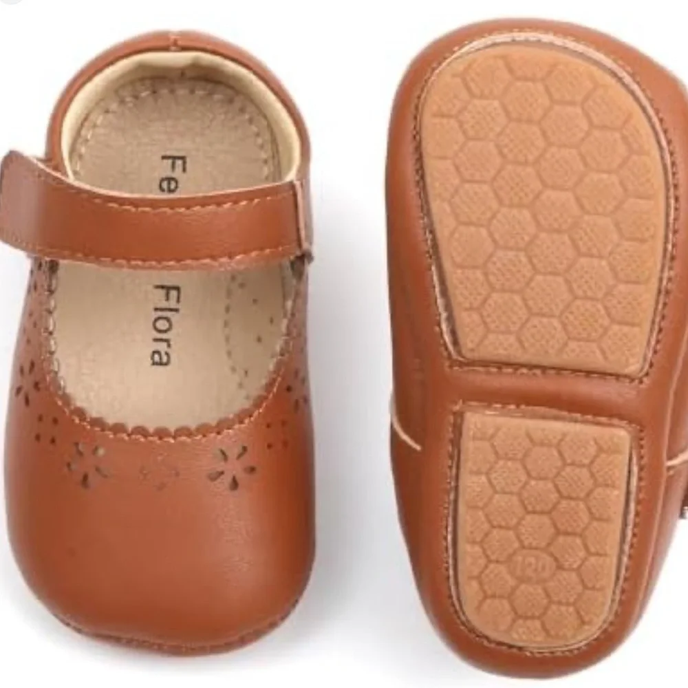 Felix & Flora Tan Mary Jane Shoes